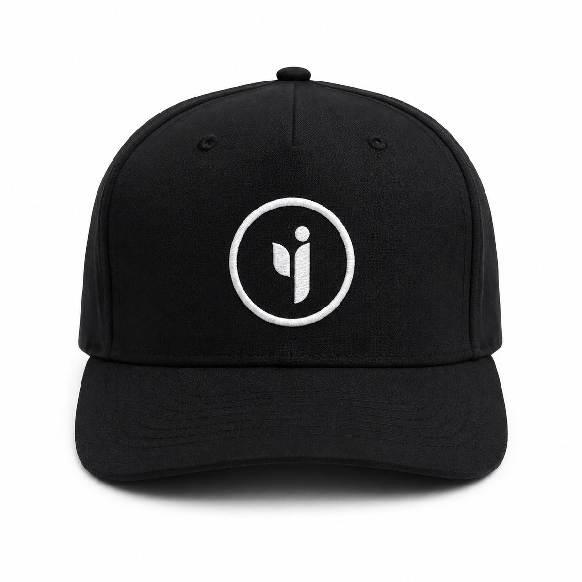 Icon Patch Snapback Hat- Black