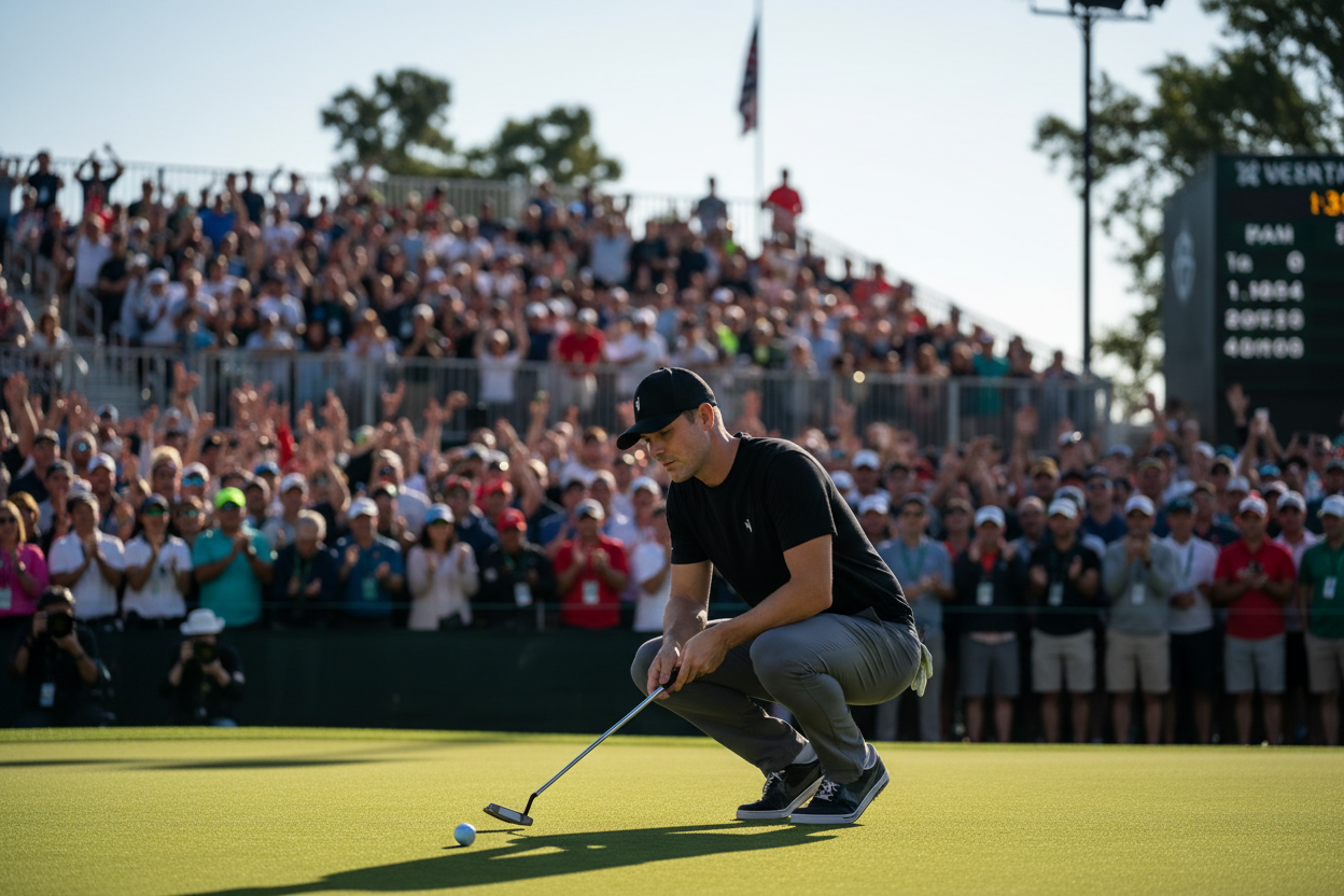 Putting in front of a crowd